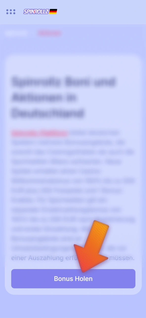 Registrieren Sie sich bei Spinrollz, um exklusive Boni freizuschalten.