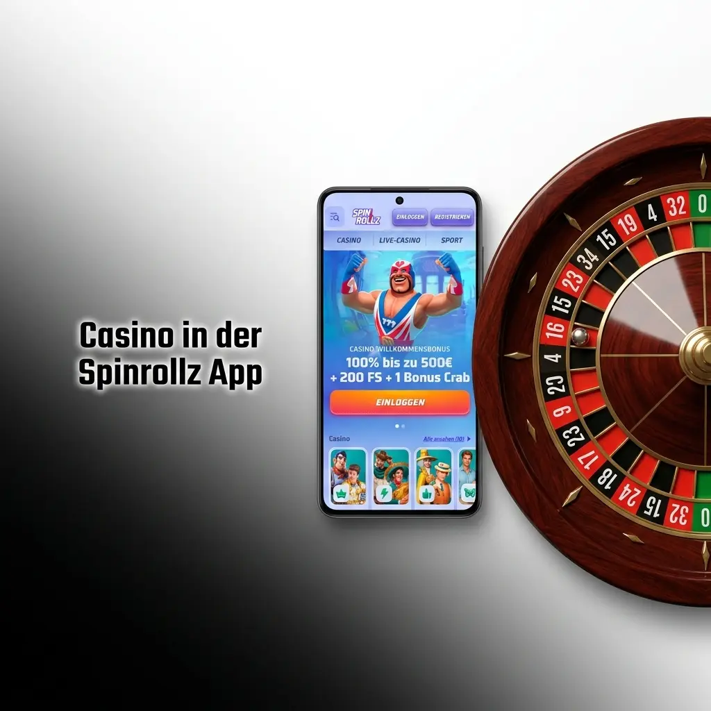 Spinrollz Casino App auf Android und iOS mit Slots, Live-Casino und Tischspielen in EUR