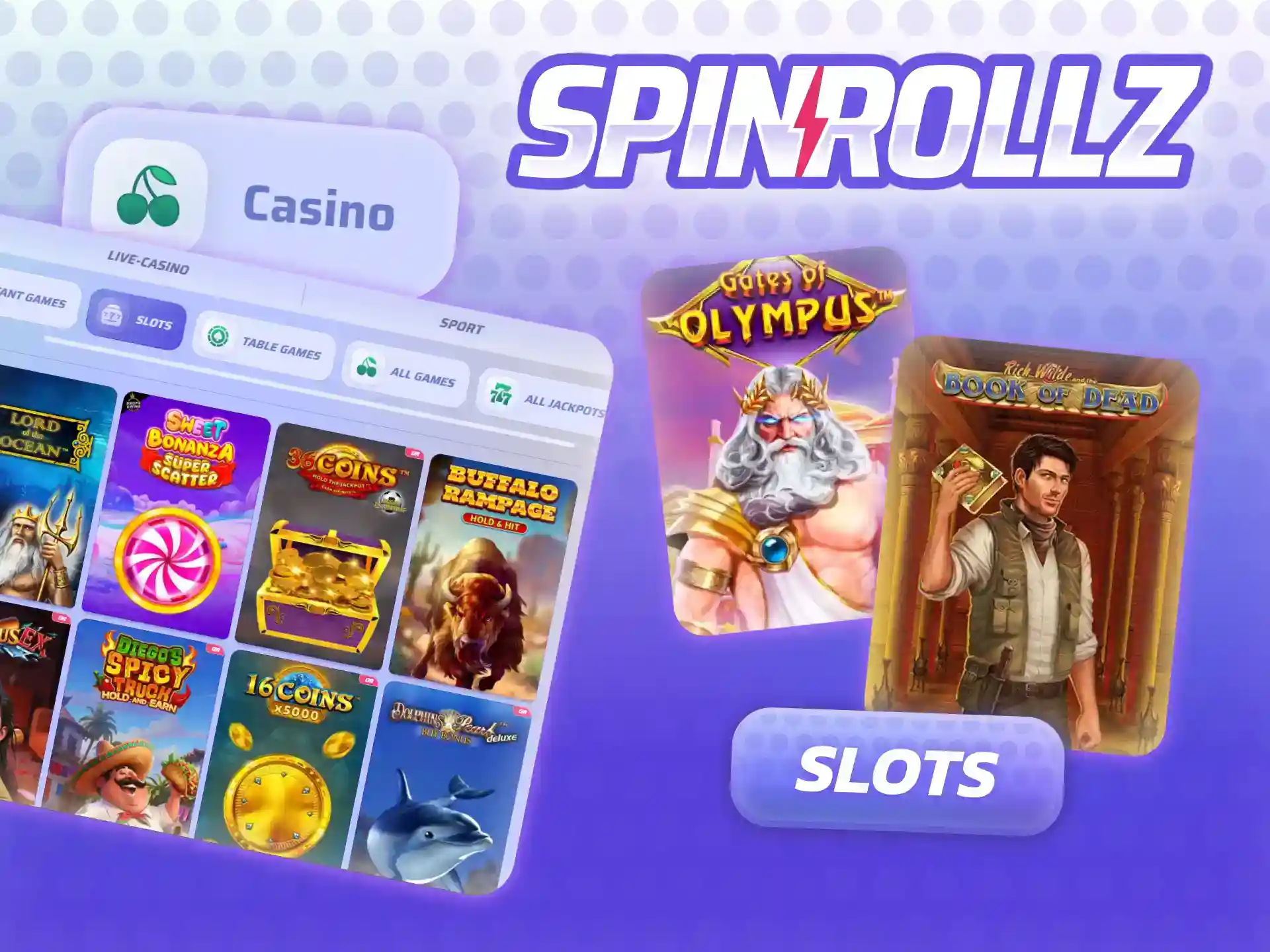 Spinrollz Slots: klassische 3-Walzen-Spiele bis moderne Video-Slots mit Megaways, Jackpots und Bonus-Features.
