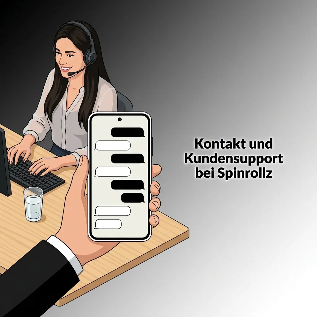 Spinrollz Kundensupport – 24/7 Live-Chat, E-Mail und FAQ für deutsche Nutzer verfügbar