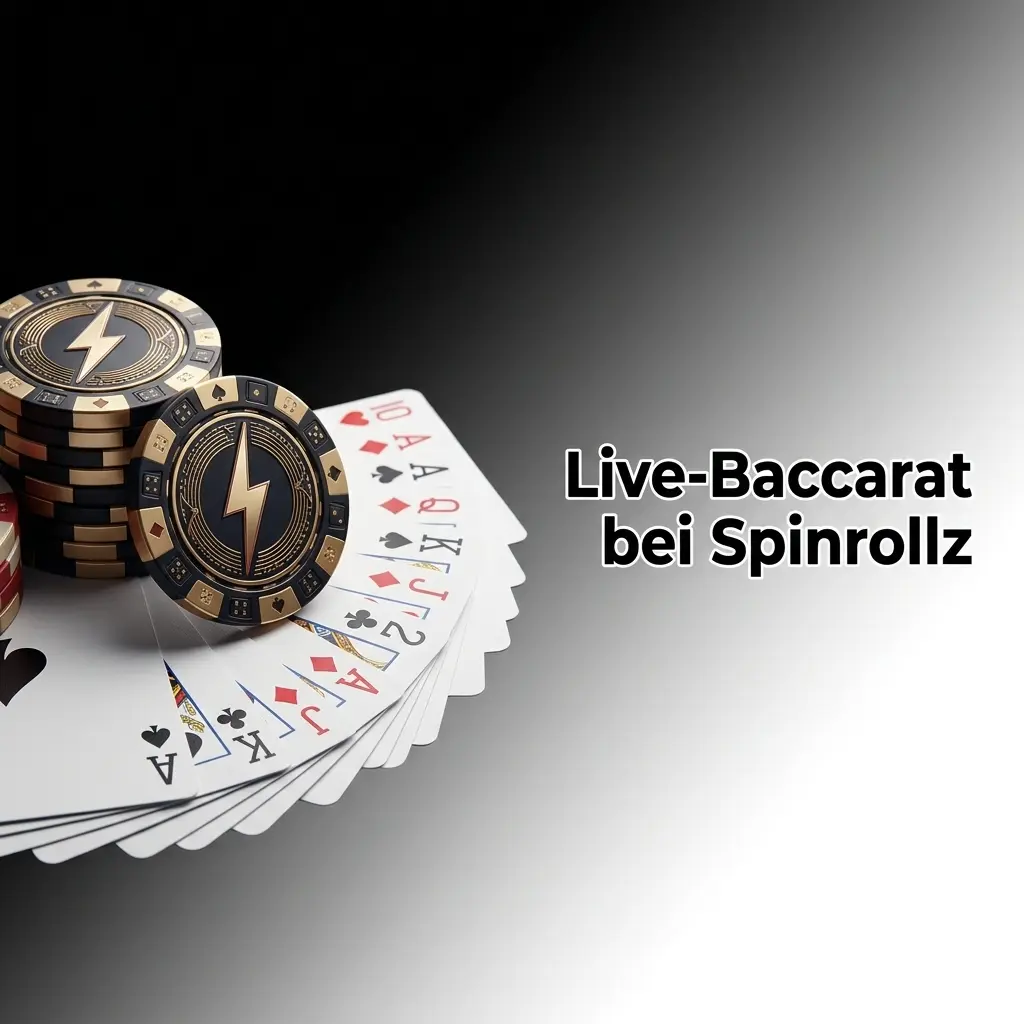 Live-Baccarat bei Spinrollz mit Varianten wie Speed Baccarat und Lightning Baccarat an echten Tischen mit Dealer