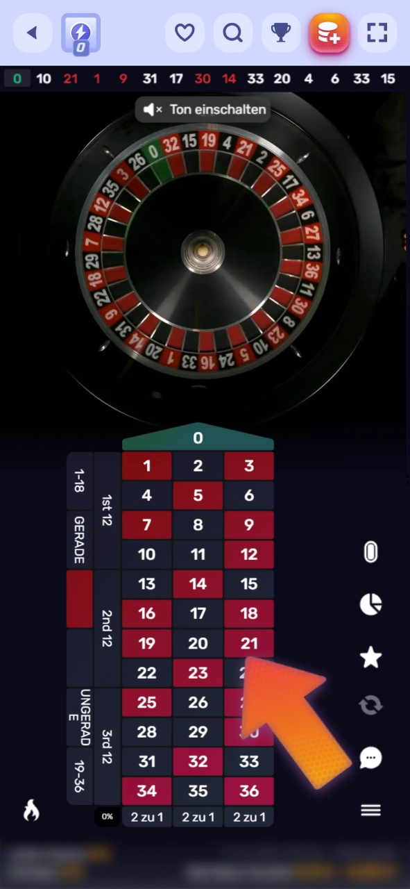 Platzieren Sie Ihre Einsätze in Echtzeit im Spinrollz Live-Casino.