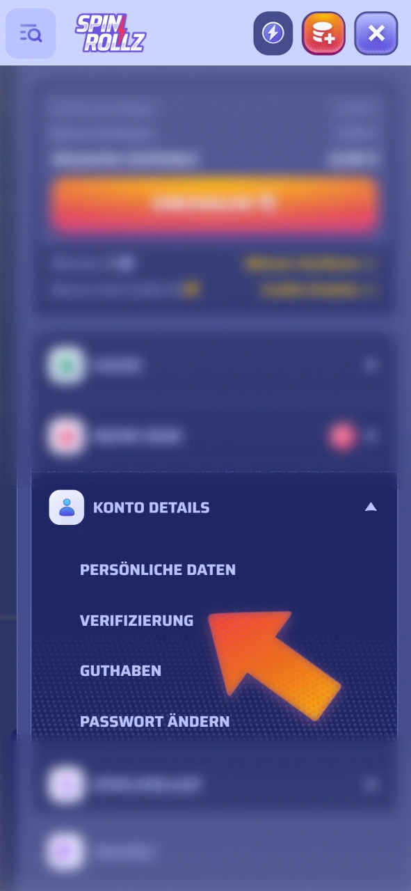 Verifizieren Sie Ihr Konto, um bei Spinrollz an den Live-Casino-Tischen eine Wette zu platzieren.