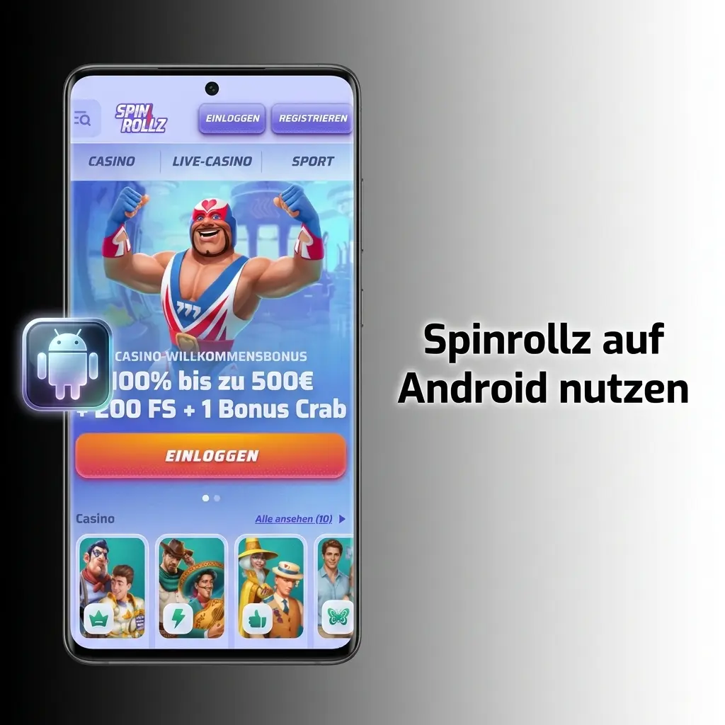 Spinrollz PWA auf Android installieren – Schritt-für-Schritt-Anleitung mit Chrome-Browser