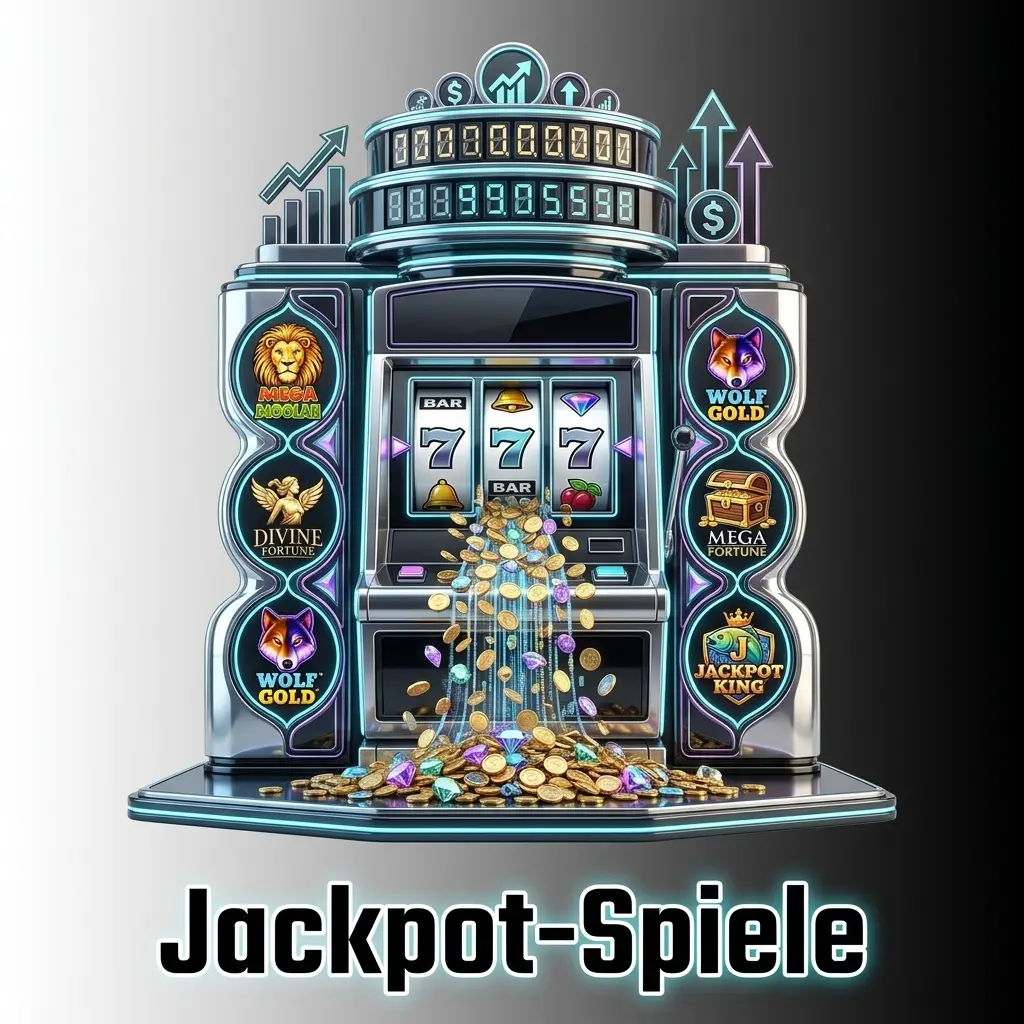 Jackpot-Slots bei Spinrollz – Progressive Jackpots wie Mega Moolah, Divine Fortune und Wolf Gold für millionenschwere Gewinne