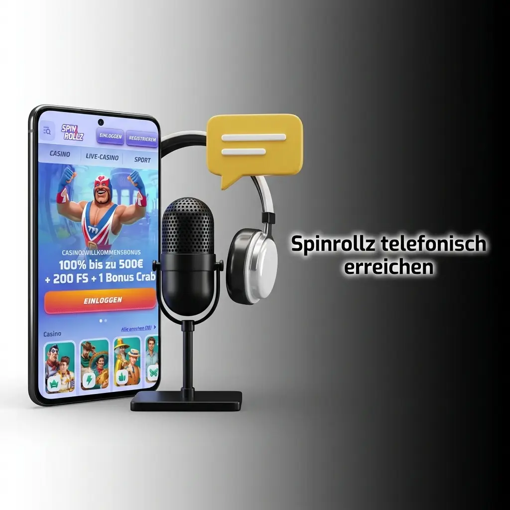 Spinrollz telefonischer Support – keine Telefon-Helpline für Deutschland verfügbar, Live-Chat empfohlen
