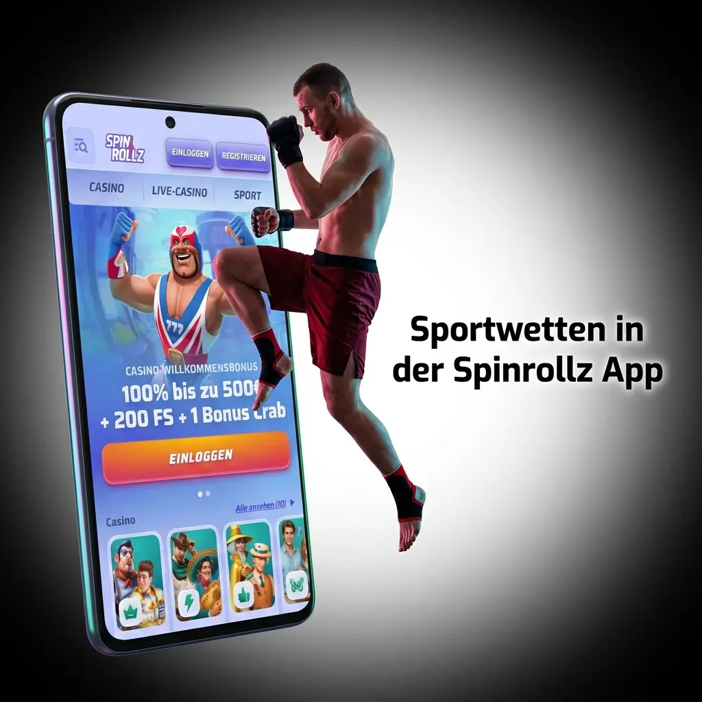 Sportwetten in der Spinrollz App – Live-Betting & Wettmärkte für Fußball, Tennis, Basketball und mehr