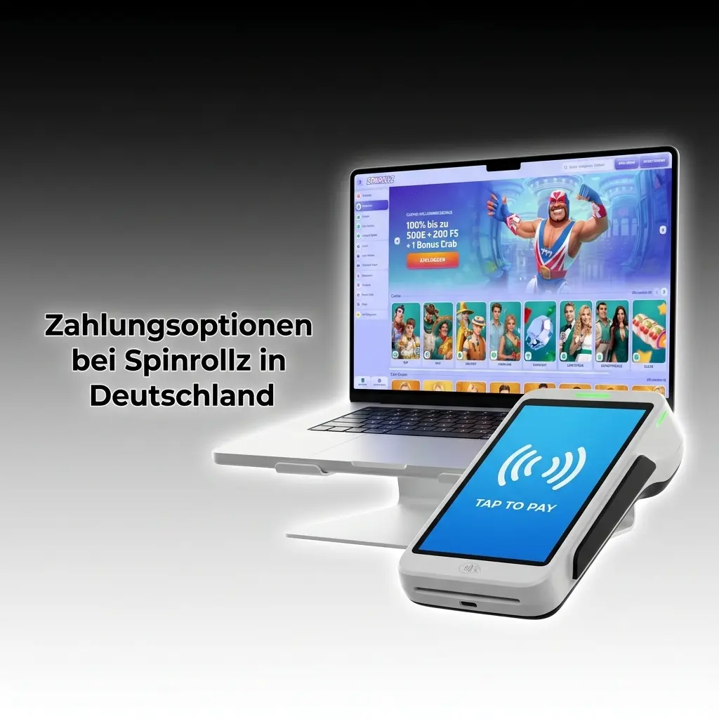 Spinrollz Zahlungsmethoden: Mastercard, E-Wallets und Kryptowährungen wie BTC, ETH und USDT für deutsche Spieler
